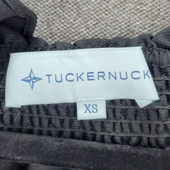 Tuckernuck XS Black Off the Shoulder Marguerite Ruffle Neckline Blouse *READ* - Picture 3 of 9